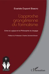 L'approche grangérienne du formalisme_cover