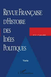 Revue Française d'Histoire des Idées Politiques_cover