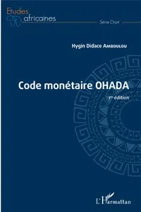 Code monétaire OHADA_cover