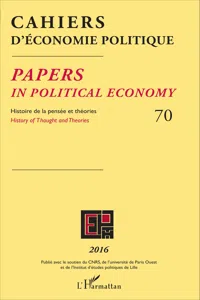 Cahiers d'économie politique 70_cover