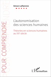 L'autonomisation des sciences humaines_cover