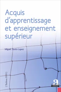 Acquis d'apprentissage et enseignement supérieur_cover