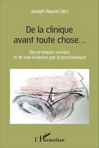 De la clinique avant toute chose..._cover