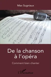 De la chanson à l'opéra_cover