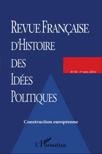 REVUE FRANCAISE D'HISTOIRE DES IDÉES POLITIQUES - 43_cover