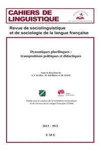 Dynamiques plurilingues : transpositions politiques et didactiques_cover