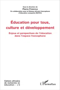 Education pour tous, culture et développement_cover