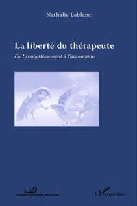 La liberté du thérapeute_cover