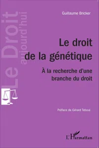 Le droit de la génétique_cover