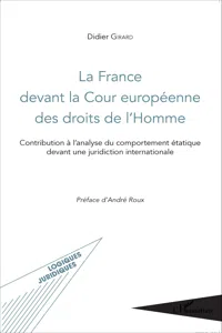 La France devant la Cour européenne des droits de l'Homme_cover