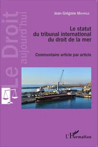 Le statut du tribunal international du droit de la mer_cover