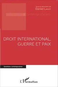 Droit international, guerre et paix_cover