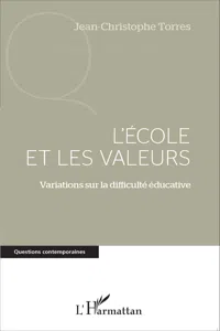 L'école et les valeurs_cover