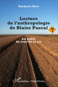 Lecture de l'anthropologie de Blaise Pascal_cover