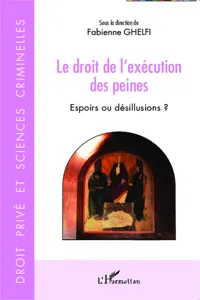 Le droit de l'exécution des peines_cover