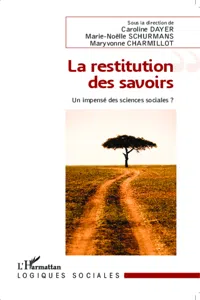 La restitution des savoirs_cover