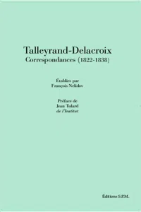 Talleyrand-Delacroix Correspondances_cover