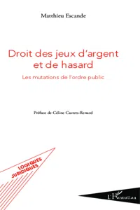 Droit des jeux d'argent et de hasard_cover