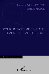 Pour un système éducatif réaliste et sans élitisme_cover