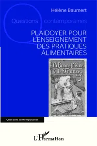 Plaidoyer pour l'enseignement des pratiques alimentaires_cover