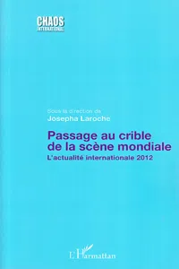 Passage au crible de la scène mondiale_cover