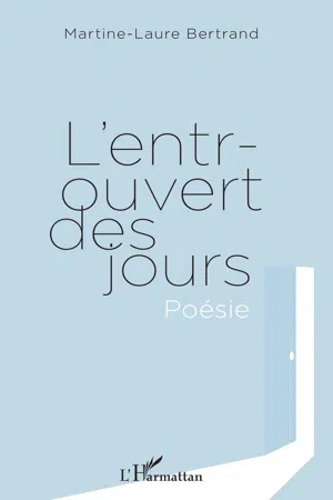 L'entrouvert des jours. Poésie