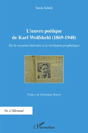 L'Oeuvre poétique de Karl Wolfskehl (1869-1948)