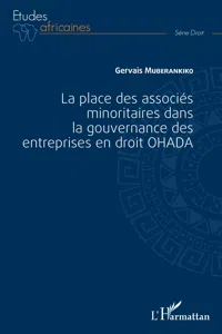 La place des associés minoritaires dans la gouvernance ds entreprsies en droit OHADA_cover