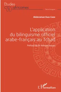 L'application du bilinguisme officiel arabe-français au Tchad_cover