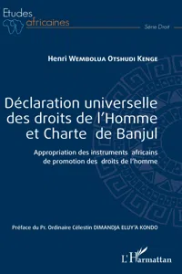 Déclaration universelle des droits de l'Homme et Charte de Banjul_cover