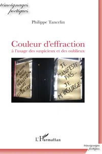 Couleur d'effraction à l'usage des suspicieux et des oublieux_cover