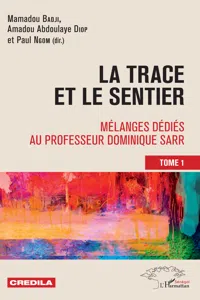 La trace et le sentier Tome 1_cover