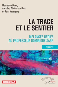 La trace et le sentier Tome 2_cover