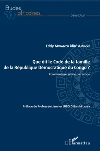 Que dit le Code de la famille de la République Démocratique du Congo ?_cover