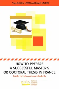 How to prepare a successful Master's or Doctoral thesis in France_cover