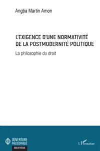 L'exigence d'une normativité de la postmodernité politique_cover