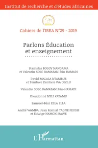 Parlons Education et enseignement_cover