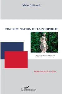 L'incrimination de la zoophilie_cover