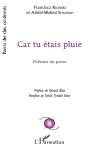 Car tu étais pluie_cover