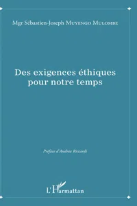 Des exigences éthiques pour notre temps_cover