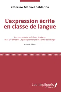 L'Expression écrite en classe de langue_cover