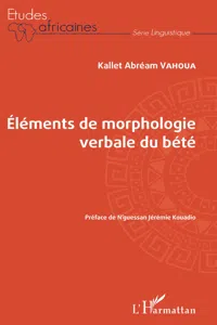 Eléments de morphologie verbale du bété_cover