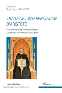 Traité de l'interprétation d'Aristote_cover