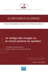 Le vertige des marges ou le roman-poème en question_cover