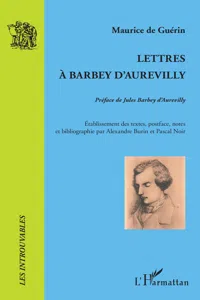 Lettres à Barbey d'Aurevilly_cover