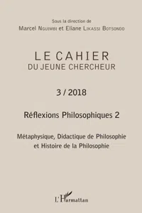 Réflexions philosophiques 2 Métaphysique, Didactique de Philosophie et Histoire de la Philosophie_cover