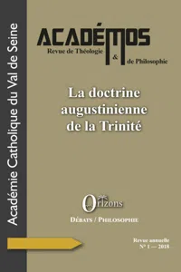 La doctrine augustinienne de la Trinité_cover