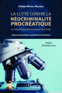 La lutte contre la néocriminalité procréatique en république démocratique du Congo_cover