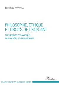 Philosophie, éthique et droits de l'existant_cover