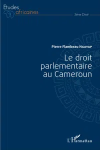 Droit parlementaire au Cameroun_cover